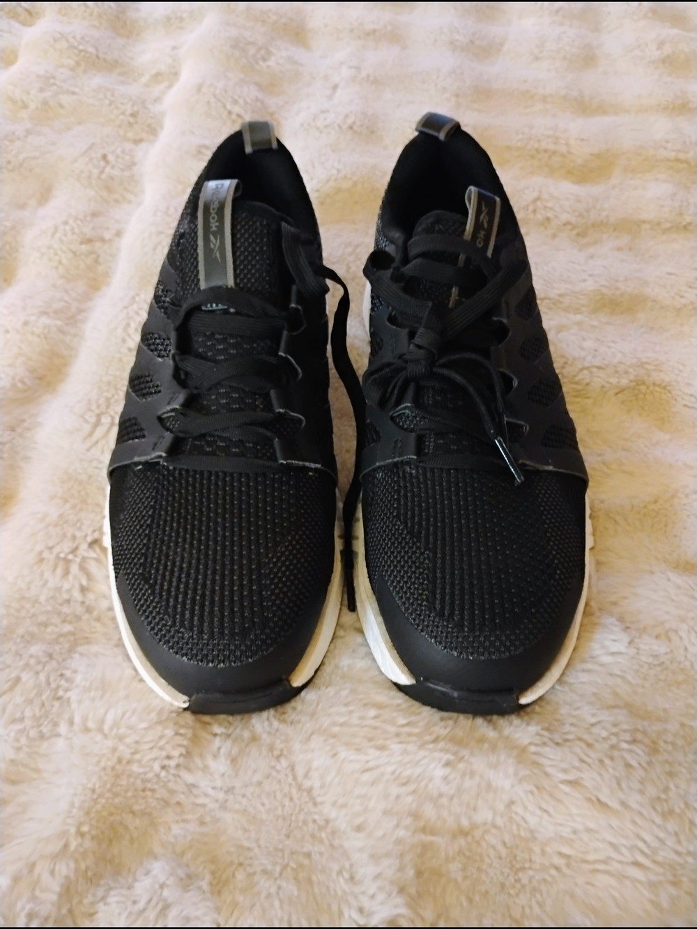 Reebok Black Knit Womens Steel Toe  Shoes